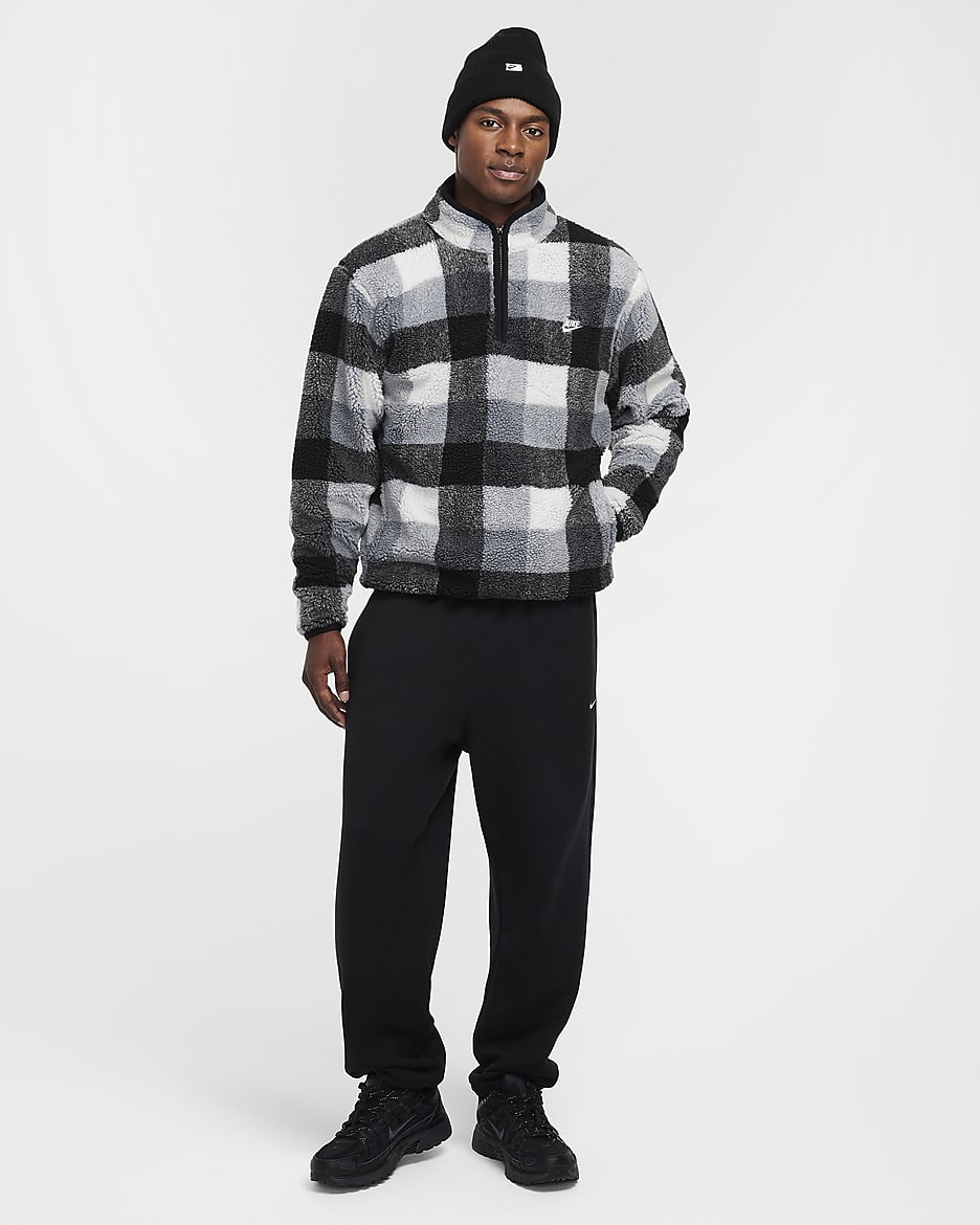 Nike club half zip on sale